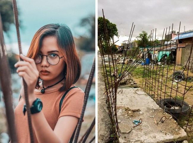 Saat melihatnya kamu mungkin tidak akan percaya kalau foto ini diambil di tempat yang kumuh dan penuh dengan sampah serta puing-puing bekas bangunan. Teknik pengambilan yang tepat membuat foto ini menjadi sangat indah. Jika diperhatikan, efek bokeh yang digunakan membuat suasana kotor tempat pengambilan gambar tersebut tersamarkan. Foto: Siir Caustic/Twiter