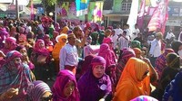 Ada juga Rimpu Mpida yang model pemakaiannya menutupi seluruh bagian muka, hanya mata yang terlihat. Jenis rimpu ini menandakan pemakainya belum menikah atau masih perawan.(dok. Istimewa)