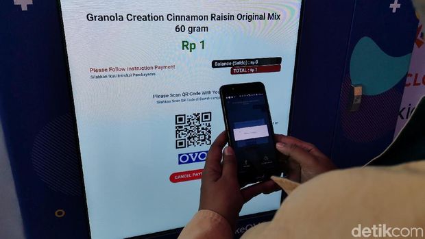 Ovo SmartCube, Vending Machine Bisa Bayar Pakai Point