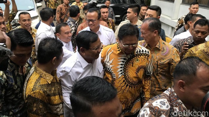 Prabowo Temui Airlangga di DPP Golkar