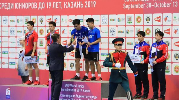 Dukungan WNI di Rusia untuk tim bulu tangkis Indonesia