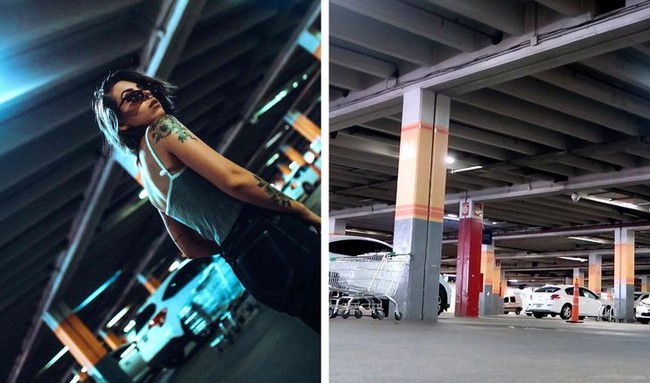 Pengambilan gambar dengan angle yang tidak biasa, salah satunya dari bagian bawah dan fotografer yang ahli ternyata dapat membuat foto terlihat lebih artistik dan keren. Seperti dalam foto ini, tempat parkir yang tadinya terlihat membosankan pun bisa diubah menjadi latar foto yang menawan. Foto: YouAreMyBezoar/Twitter