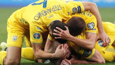 Jungkalkan Portugal, Ukraina Lolos ke Piala Eropa 2020