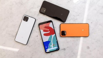 Pixel 4 dan Pixel 4 XL hadir dalam tiga warna Just Black, Clearly White, dan Oh So Orange. Foto: The Verge