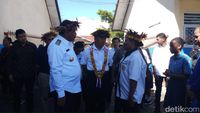 Momen Mendikbud Muhadjir Effendy meninjau sekolah di Wamena, Papua