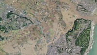 Begini penampakan foto satelit yang diambil pascaditerjang Topan Hagibis pada Minggu (13/10).