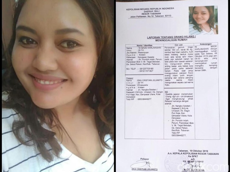 Hilang Sepekan, Wanita Bali Dicurigai Suami Berada di Cianjur Hilang Sepekan, Wanita Bali Dicurigai Suami Berada di Cianjur
