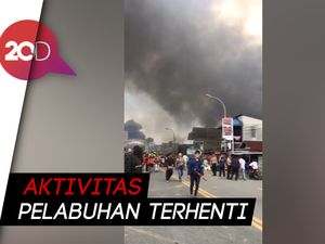Ricuh di Calon Ibu Kota Baru, Massa Bakar Fasilitas Pelabuhan
