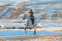 (Korean Central News Agency/Korea News Service via AP)