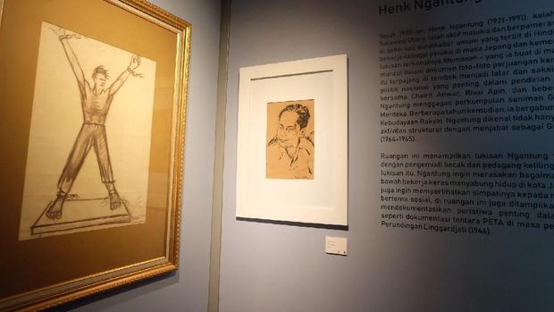 Ada Sketsa Patung 'Pembebasan Irian Barat' di Museum Seni Rupa dan Keramik 