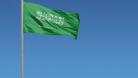 Arab Saudi punya gambar pedang pada benderanya (iStock)