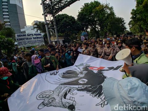 Satire BEM SI: Orang Jahat adalah Orang Baik yang Tak Keluarkan Perppu KPK
