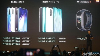 Ini adalah harga-harga perangkat yang hari ini diluncurkan oleh Xiaomi Indonesia. Foto: Grandyos Zafna/detikcom