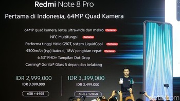 Ini adalah harga Redmi Note 8 Pro di Indonesia. Foto: Grandyos Zafna/detikcom