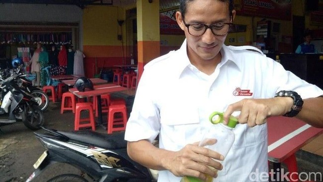 Minuman Sehat Sandiaga Uno, Air Pare hingga Jamu Brotowali