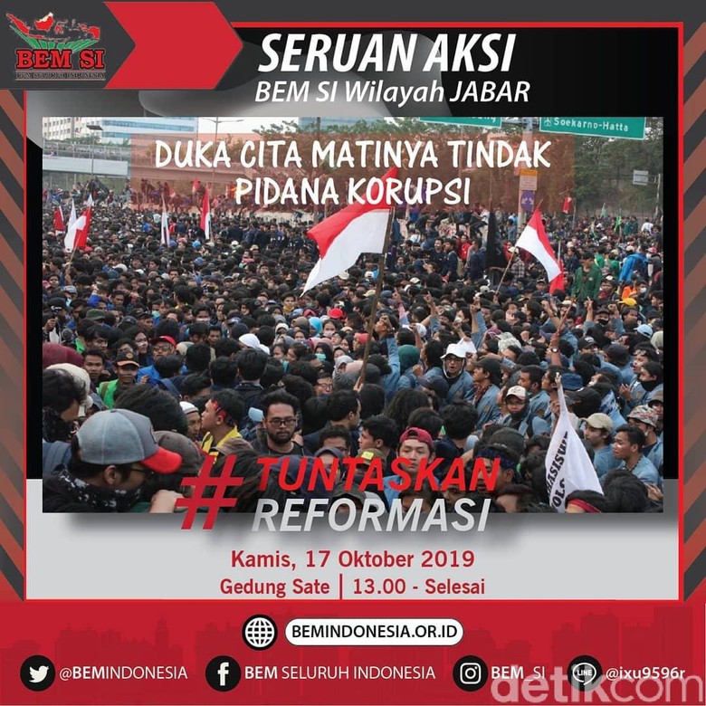 Siang Ini, Mahasiswa di Jawa Barat Demonstrasi di Gedung Sate Siang Ini, Mahasiswa di Jawa Barat Demonstrasi di Gedung Sate