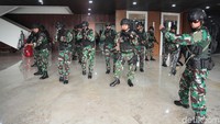 Geladi digelar untuk menjaga keamanan saat pelantikan.