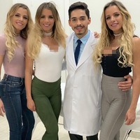 Salah satu kembaran melakukan operasi plastik, keduanya pun tak mau kalah. Pun melakukan rekonstruksi di bagian yang sama seperti saudari kembarnya.  Foto: Instagram @trigemeas_dantas_fitness_