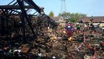 Potret Sisa-sisa Kebakaran di Pasar Mungkid Magelang