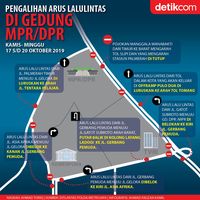 Begini Rekayasa Lalin di Sekitar Gedung DPR Saat Pelantikan Presiden