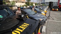 Beragam kendaraan milik Polres Jakarta Utara turut dipamerkan.