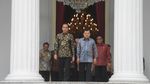 Jokowi Foto Bareng JK hingga Menteri Kabinet Kerja di Istana
