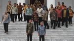 Jokowi Foto Bareng JK hingga Menteri Kabinet Kerja di Istana