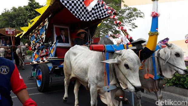 Sambut Pelantikan Presiden, Warga Yogya Gelar Parade Merah Putih