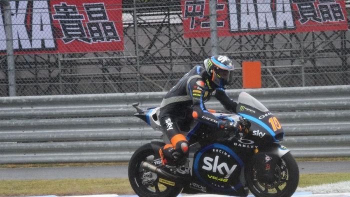Luca Marini meraih pole position di Moto2 Jepang (Getty Images) Luca Marini meraih pole position di Moto2 Jepang (Getty Images)