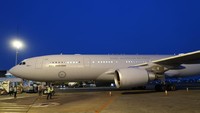 Pesawat Royal Australian Air Force yang membawa PM Australia Scott Morrison dan rombongan tiba di Jakarta/Foto: Dok. Pribadi/Ignasius Jonan