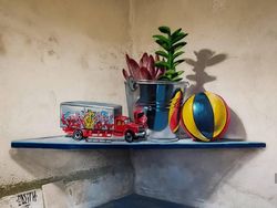 Keren! Seniman Sulap Bangunan Tua dengan Seni Grafiti 3D