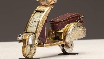Dalam beberapa tahun terakhir, saya mengalihkan perhatian saya untuk mengerutkan berbagai objek ikonik seperti tengkorak, figur vinil, kamera, dan karakter Star Wars, katanya. (Foto: Instagram/watchpartsmotorcycles)