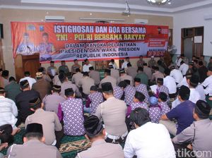 Jelang Pelantikan Presiden, Polisi dan Ulama di Madiun Gelar Istigasah