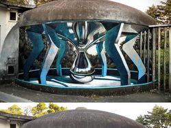 Keren! Seniman Sulap Bangunan Tua dengan Seni Grafiti 3D