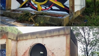 Bahkan banyak yang menyebut grafiti surealisnya booming karena karakter dan yang tampak seperti keluar dari tembok. (Foto: instagram/odeith)