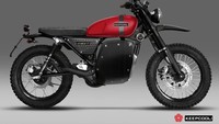 Keepcool mengklaim motor listrik ScramblerE ini bisa menempuh kecepatan 140-150 km/jam. Performanya setara dengan motor bermesin konvensional dengan kubikasi 250 cc sampai 300 cc. Foto: Keepcool