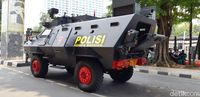 Kendaraan Taktis yang Siaga Amankan Pelantikan Presiden