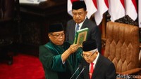 Keputusan KPU itu dibacakan oleh Ketua MPR Bambang Soesatyo, saat sidang paripurna pelantikan Presiden-Wapres 2019-2024.