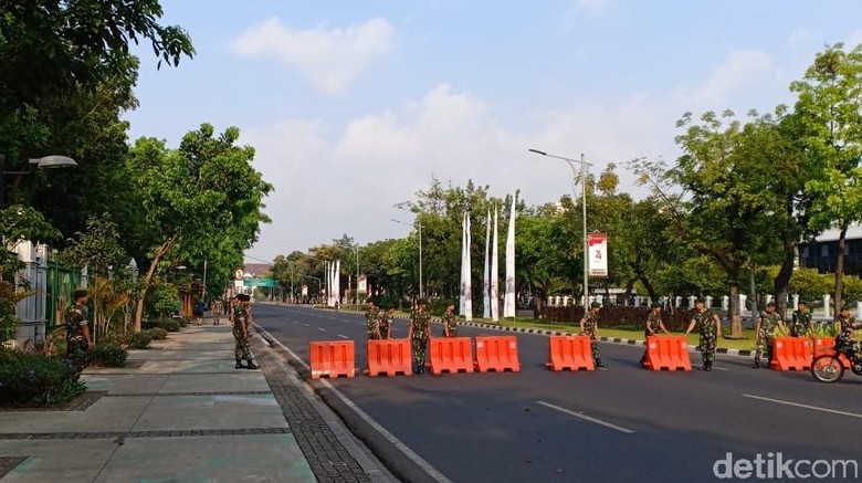 Jelang Pelantikan Presiden, Ruas Jalan Arah Istana Negara Steril Jelang Pelantikan Presiden, Ruas Jalan Arah Istana Negara Steril