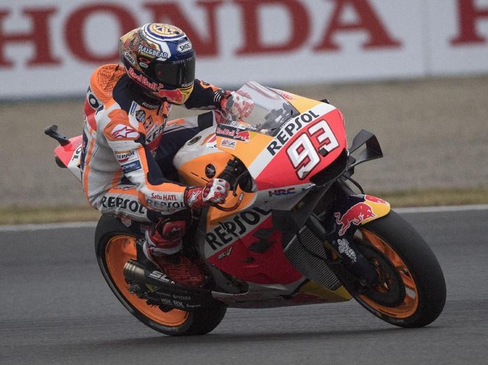 Marc Marquez menjadi juara MotoGP Australia. (Foto: Mirco Lazzari gp/Getty Images)