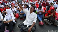 Begini suasana nobar pelantikan Jokowi-Maruf.