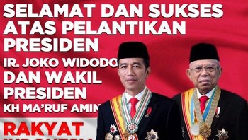 Meme lain bertema Merah Putih dan kalimat yang lengkap soal rakyat siap mengawal dan mendukung (Twitter)