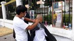 Di Titik Nol Yogya Ada Cukuran Gratis Syukuran Pelantikan Jokowi-Maruf Lho