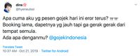 Sulit Diakses, Gojek Error Hari Ini Bergema di Twitter