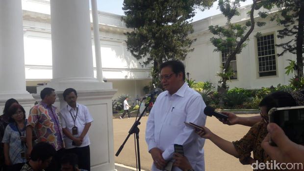 Airlangga di Istana Kepresidenan