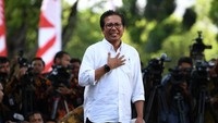 Fadjroel yang kini dilantik menjadi Dubes Kazakhstan itu merupakan relawan pemenangan Jokowi saat Pilpres 2014 lalu. Antara Foto.
