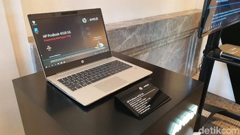 Selain Elitebook, HP turut mempekenalkan Powerbook 455R. Foto: Adi Fida Rahman/detikINET