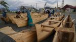 Penampakan Perahu Bantuan Prancis untuk Korban Tsunami Palu