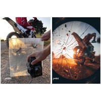 Agar foto terlihat dramatis, kaca yang sudah retak juga bisa menjadi dipakai untuk menjadi filter foto. Foto: Dok. Jordi Koalitic