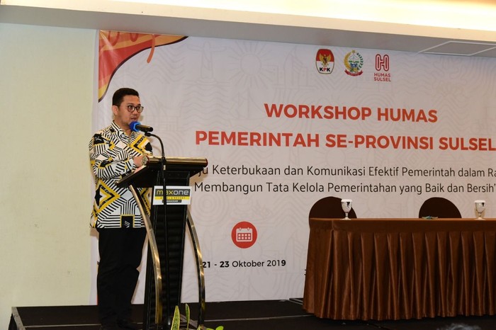 Gandeng KPK, Pemprov Sulsel Gelar Workshop Pencegahan Korupsi